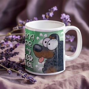 Morning Coffee with My Cocker Spaniel Mug | Cute Cartoon Dog 11oz Ceramic Cup | Spaniel Lover Gift | Dishwasher Safe | Free Shipping