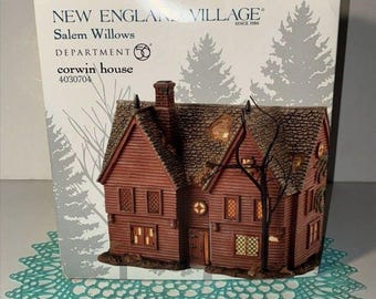 Department 56 New England Village Salem Willows Corwin House #4030704 Halloween