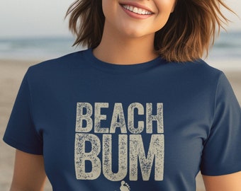 Koszulka Beach Bum: Letnie wakacje, miękka bawełniana koszulka