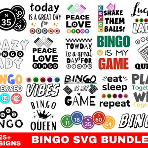 Bingo SVG Bundle: Bingo Queen, Lady, Player Designs (Cut File)