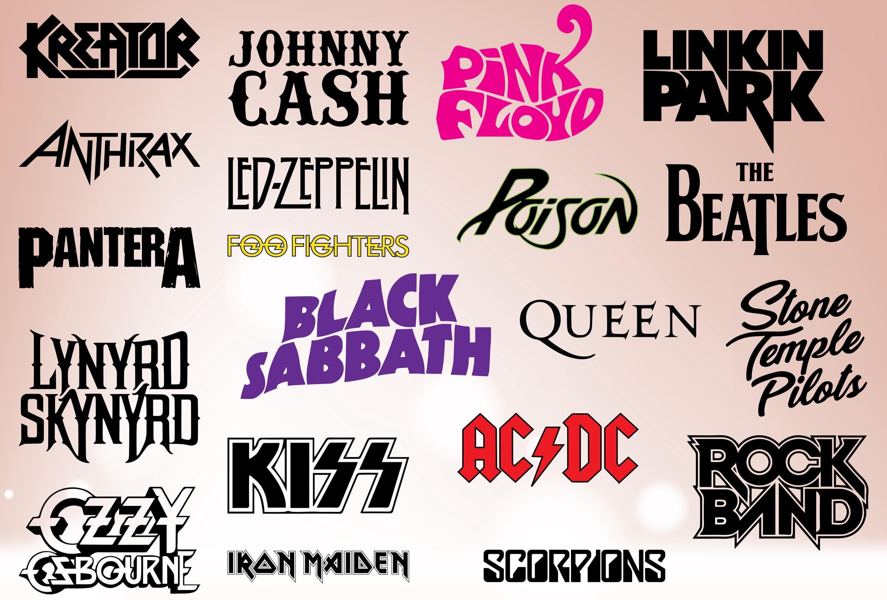 Band Logo SVG Bundle: Vintage Music Art, Cricut Ready (digital