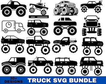 Monster Truck SVG Bundle: Off Road Clipart (Digital Download)