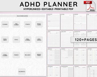 ADHD Planner Bundle: Productivity & Organization (Printable PDF)