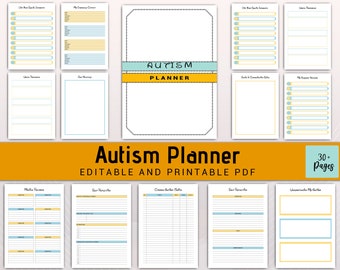 Autism Planner Printable: Special Needs Organizer (PDF)