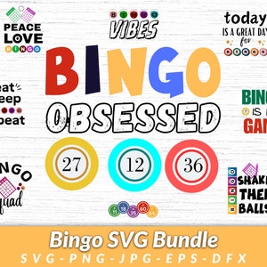 Bingo SVG Bundle: Bingo Player, Lady, Queen Designs (Cut File)