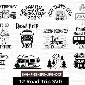 Road Trip SVG Bundle: Adventure Travel Graphics (Digital Download)