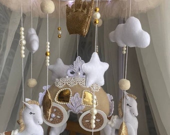 Giostrina per bambini senza genere, Giostrina per culla per neonati, Giostrina musicale per bambini, Giostrina per baby shower affascinante, Giostrina per culla decorativa,