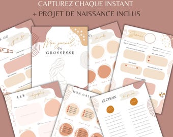 Pregnancy Journal PDF | Pregnancy Notebook | Pregnancy Planner | Pregnancy Journal | Pregnancy Tracker | French | PDF | Printable
