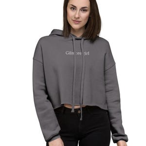 Gilmore Cropped Hoodie | Gilmore Fall Hoodie | Rory Gilmore Lorelai Gilmore Fall Sweatshirt