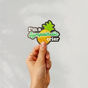 Sympathetic Crier Psych Sticker | Burton Guster Sticker | Psych Pineapple Sticker | Psych TV Show Sticker