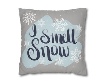 I Smell Snow Pillow Cover | Gilmore Inspired Home Decor