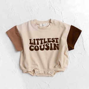Littlest Cousin Baby Romper|Matching Cousin Outfit|Cute Cousin Matching Clothes|Baby Romper|Short Sleeve Baby Tee|Baby bodysuit|Newborn Gift