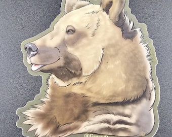 Brown Bear Sticker
