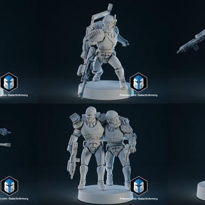 Galactic Armory - Republic Commando Miniatures - Multiple Poses
