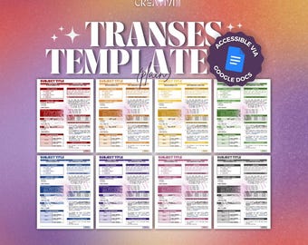 Google Docs Transes Template Bundle | w/ MRR & PLR - CreativiJI