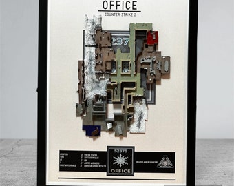 ByTC1 | Office | Counter Strike - 3D Printed Map | High Quality Print & Paint |