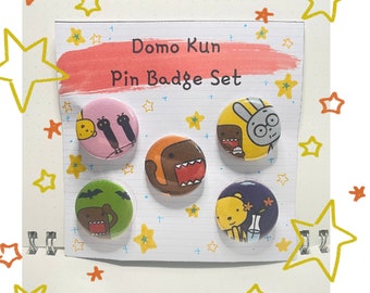 Domo Kun Pin Badge Set