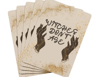 Witches don't age - Playing Cards