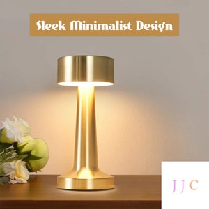 Retro Metal Bar Style Table Lamp Metal Retro Style Lamp Coffee Table Lamp Bar Style Light Wireless and USB Rechargeable Lamp Light zdjęcie 2