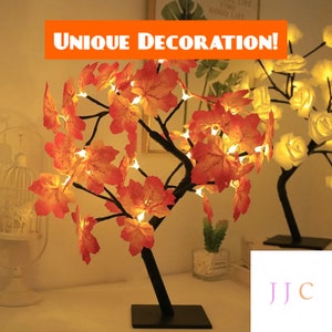 Vibrant Maple Tree Lamp Beautiful Maple Tree Decorative Light Cute Maple Tree Night Light USB-Powered Vibrant Light Decorative Lamp zdjęcie 3