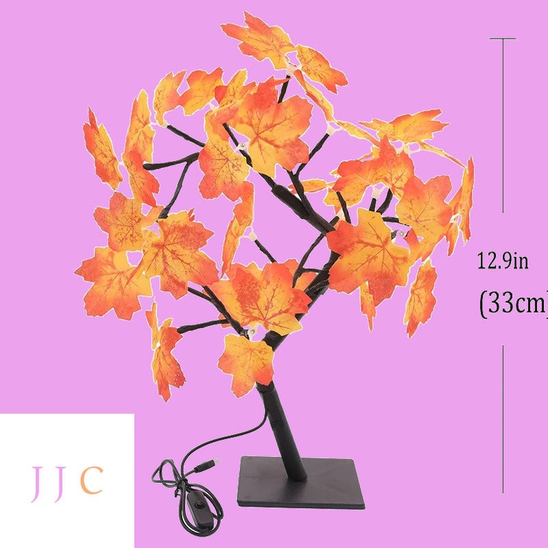 Vibrant Maple Tree Lamp Beautiful Maple Tree Decorative Light Cute Maple Tree Night Light USB-Powered Vibrant Light Decorative Lamp zdjęcie 6