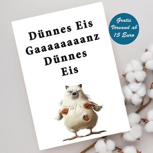 Grußkarte mit Spruch Freundschaft mit Vogel Motiv Postkarte  mit Spruch Spruchkarte Klappkarte Postkarte Geschenk Geschenkidee
