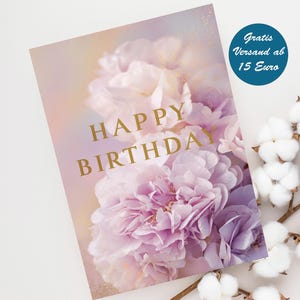 Geburtstagskarte für Frauen Klappkarte Postkarte Geschenk Geschenkidee Geburtstag Moderne für Geburtstage