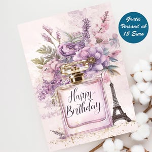 Geburtstagskarte für Frauen Klappkarte Postkarte Geschenk Geschenkidee Geburtstag Moderne Klappkarte für Geburtstage
