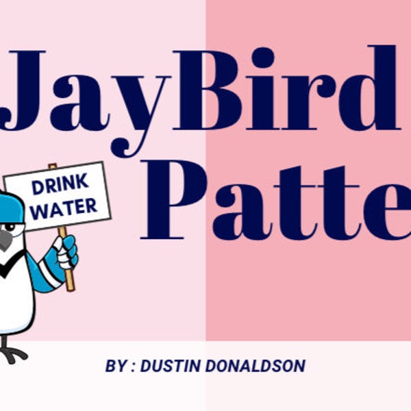 JayBird No Sew Pattern - WRITTEN PATTERN ONLY