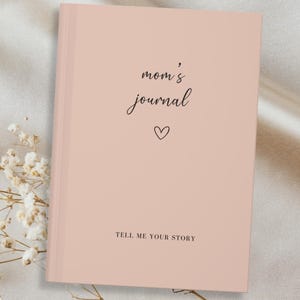 Personalized mom&#39;s journal, Birthday, Mother&#39;s Day, Mom Story, A Keepsake Family Memory Journal, Heirloom Keepsake Journal, Mothers Day Gift
