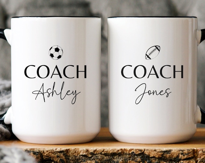 Custom Coach Mug, Gift For Coach, Coaches Gift, Basketball Coach Gift, Coach Appreciation, Personalized Gift for Coach, Baseball Coach Gift