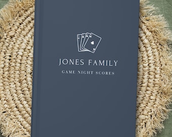 Personalized Family Game Night Score Book: Custom Gaming Gift