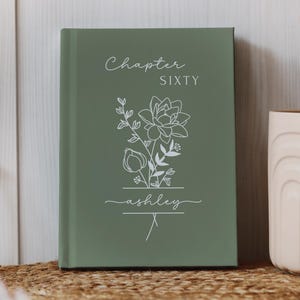 60th Birthday Gift for Women or Men, Chapter 60 Name Journal, Birth Month Flower Notebook, Personalized 60 Years Old Birthday Present