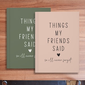 Personalized Friends Journal, Custom Bestie Gifts, BFF Gift, Best Friend Birthday Gift, Friendship Gift, Gift for Bestie, Best Friend Gift