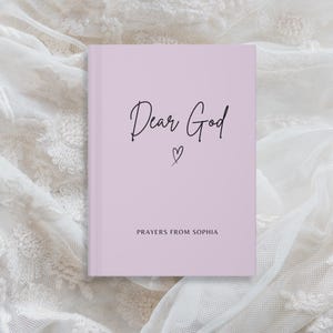 Dear God Personalized Prayer Journal, Custom Prayer Notebook, Christian Gift Journal, Prayer Diary, Gifts for Women, Mom Gift, Faith Journal image 6