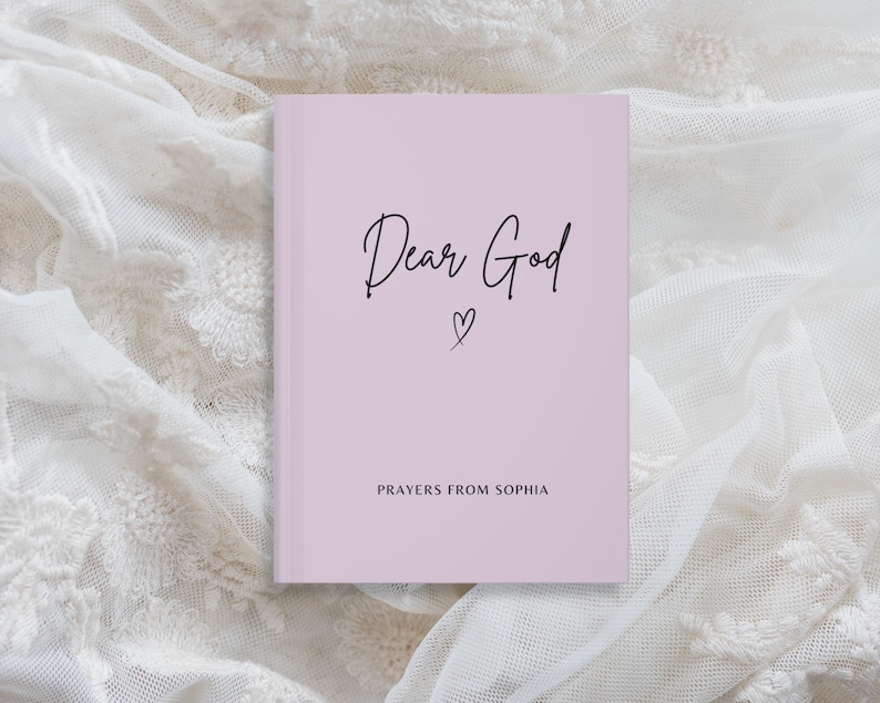 Dear God Personalized Prayer Journal, Custom Prayer Notebook, Christian Gift Journal, Prayer Diary, Gifts for Women, Mom Gift, Faith Journal image 6
