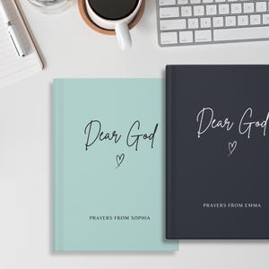 Dear God Personalized Prayer Journal, Custom Prayer Notebook, Christian Gift Journal, Prayer Diary, Gifts for Women, Mom Gift, Faith Journal image 3