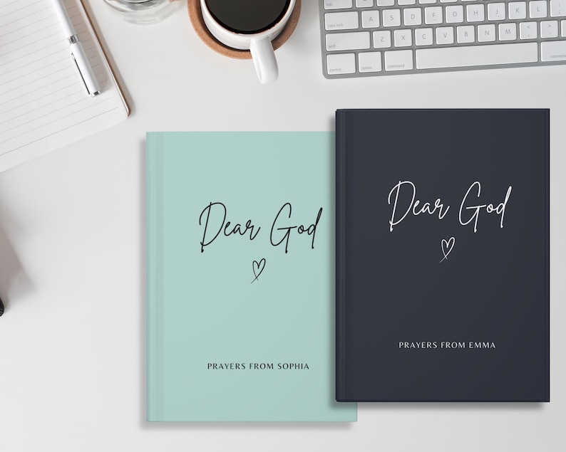 Dear God Personalized Prayer Journal, Custom Prayer Notebook, Christian Gift Journal, Prayer Diary, Gifts for Women, Mom Gift, Faith Journal image 3