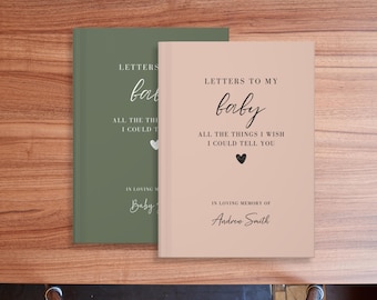 Personalized Grief Journal Baby Miscarriage Gift for Mom Stillborn Memorial Gift Mother of Angel Baby Sympathy Gift Custom Grief Gift Dad