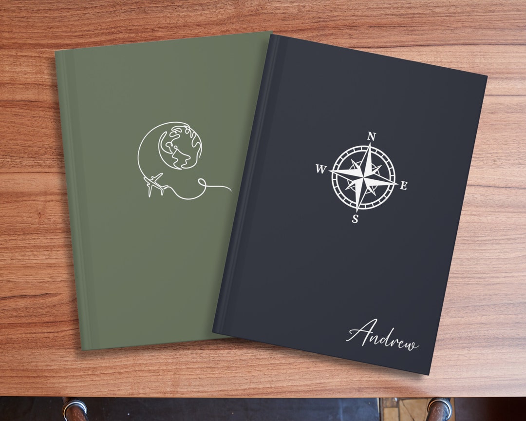 Personalized travel journal adventure journal travel gift lined