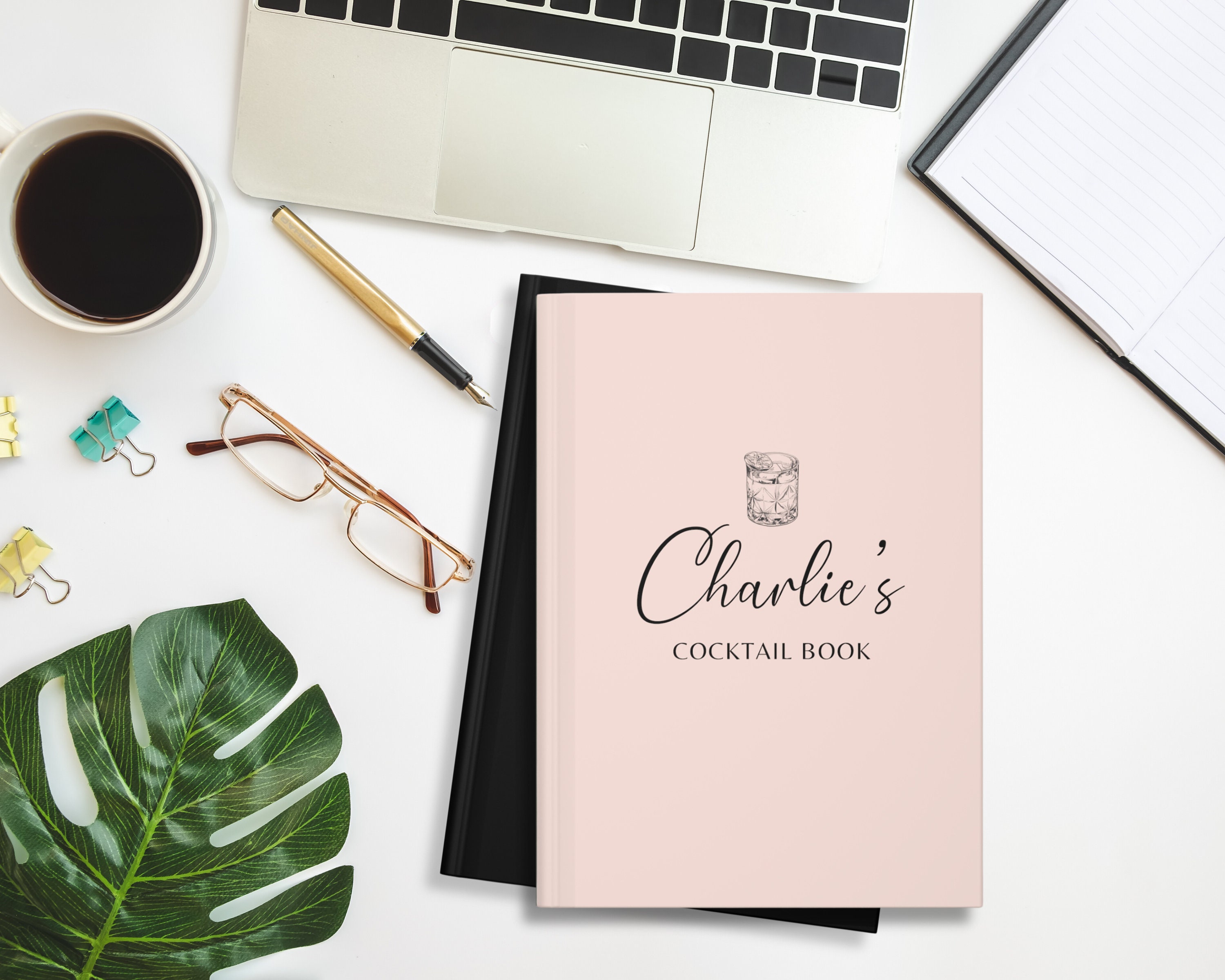 Bartender Notebook Cocktail Recipe Book Bar Recipe Book Bartender Gift Cocktail Binder ...