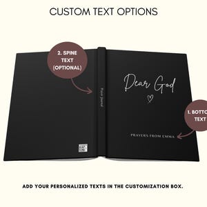 Dear God Personalized Prayer Journal, Custom Prayer Notebook, Christian Gift Journal, Prayer Diary, Gifts for Women, Mom Gift, Faith Journal image 4