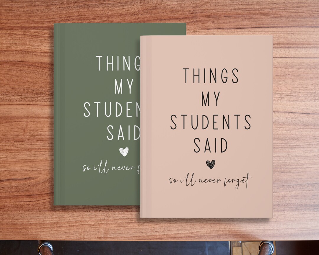 Teacher Journal, Thank You Gift for Teacher, End of Year Teacher ...