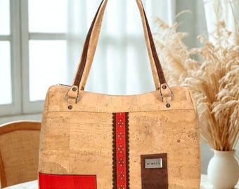 Kurken tassen, damestas, ecotas, tassen voor haar, tassen voor cadeaus, tassen en portemonnees, dameshandtas, kurken tassen voor haar, cadeaus voor haar, duurzame tas
