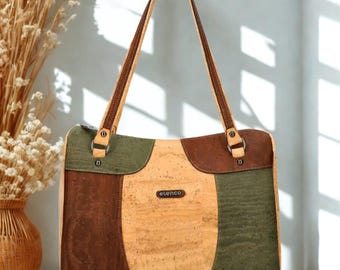 Kurken tassen, damestas, ecotas, tassen voor haar, tassen voor cadeaus, tassen en portemonnees, dameshandtas, kurken tassen voor haar, cadeaus voor haar, duurzame tas