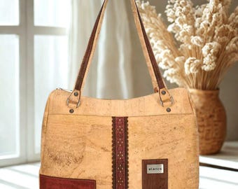 Kurken tassen, damestas, ecotas, tassen voor haar, tassen voor cadeaus, tassen en portemonnees, dameshandtas, kurken tassen voor haar, cadeaus voor haar, duurzame tas