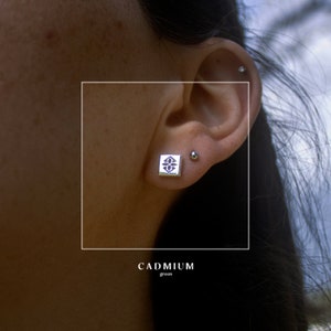 Square Outstanding Studs: 925 Silver Square Earrings, Handmade Everyday Wear, Minimalist Style Sterling Silver Stud Earrings, Modern Jewelry