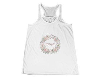 Regata feminina Nana | Presente para avó | Melhor presente para avó | Presente de aniversário para avó | Camiseta Nana | Camiseta Vida de Avó