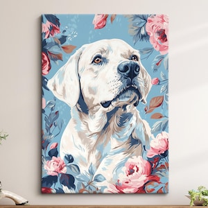 Labrador Retriever Abstract Oil Painting Framed Canvas & Framed Print Large Sizes Wall Art Poster Pet Home Decor Interior Dog Lover Gift