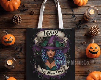 Girls Trip Salem Tote Bag, Retro Witch Tote, Halloween Salem Massachusetts Bag, Witchy Travel Tote, Spooky Season Tote Bag